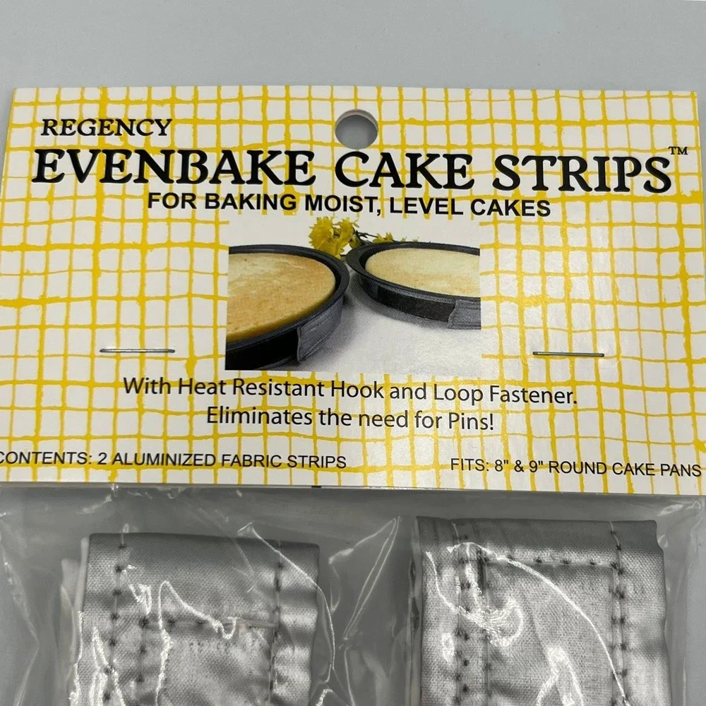 Regency EvenBake Cake Strips 2pc Fits 8-9in Round Pans New